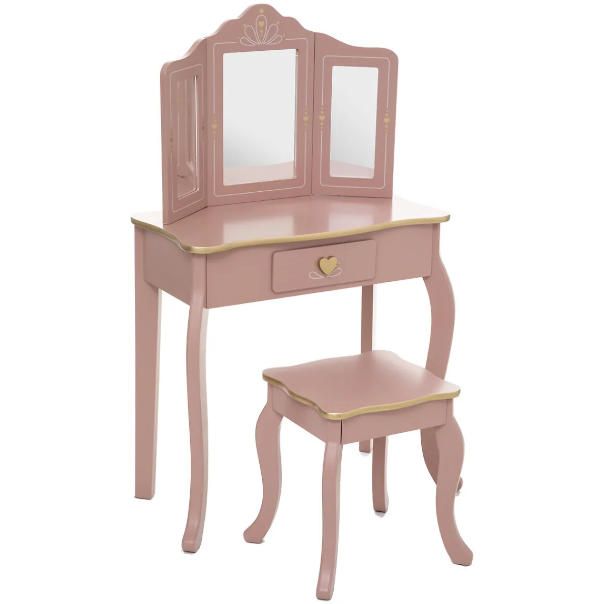 Atmosphera Bureaux*Coiffeuse et tabouret enfant "Sissi" Blanc