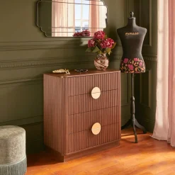 Atmosphera Commodes, Chiffonniers*Commode 4 tiroirs "Wany" marron