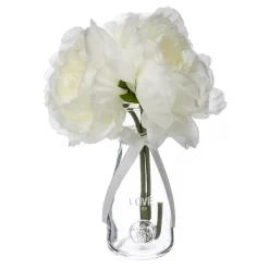 Atmosphera Fleurs Artificielles*Composition de 3 pivoines articielles Blanc