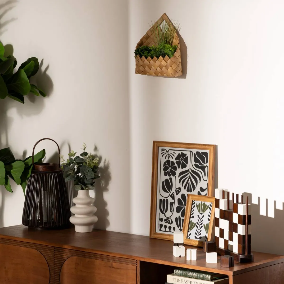 Atmosphera Plantes Artificielles*Composition Eucalyptus avec vase "Suza" Multicolore