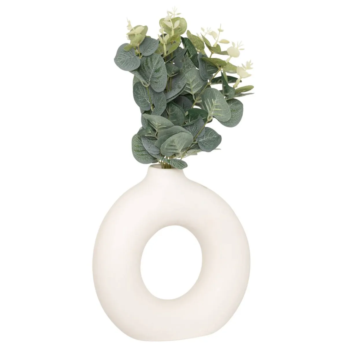 Atmosphera Plantes Artificielles*Composition Eucalyptus avec vase "Suza" Multicolore
