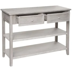 Atmosphera Consoles|Consoles*Console 2 tiroirs "Charme" Vertcéladon