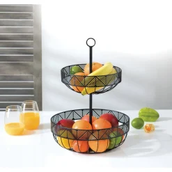 Atmosphera Plats De Service, Présentoirs*Corbeille à fruits  "Frise" Grisardoise