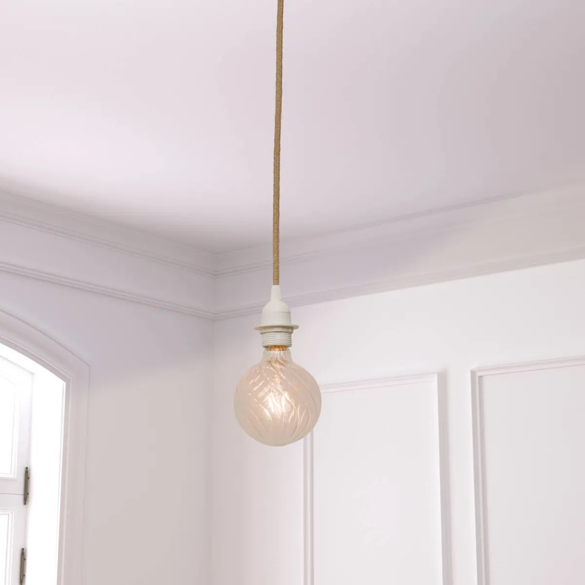 Atmosphera Suspensions Naturelles*Cordon électrique "Noe" Blanc