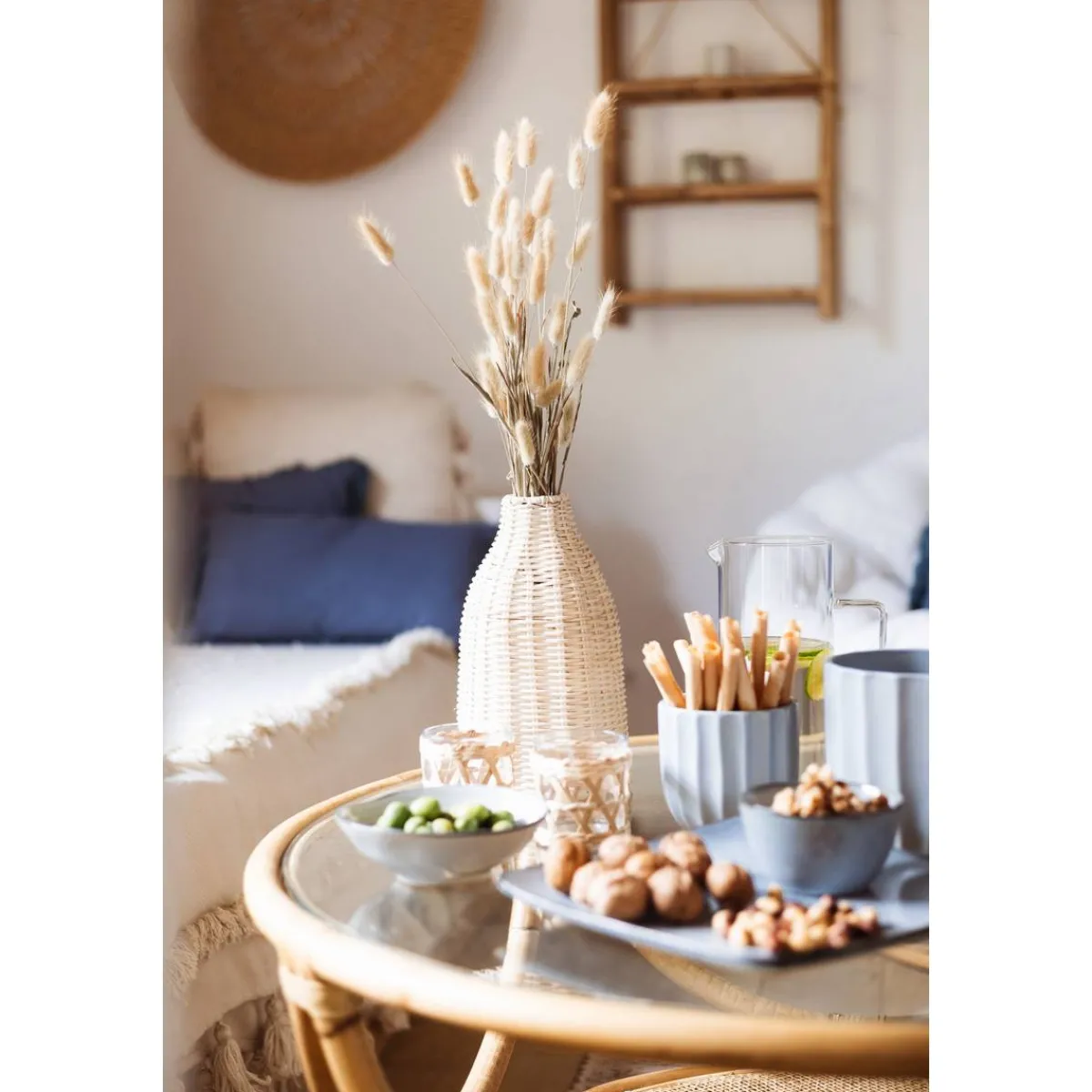 Atmosphera Assiettes Creuses*Coupelle "Sea View" Blanc
