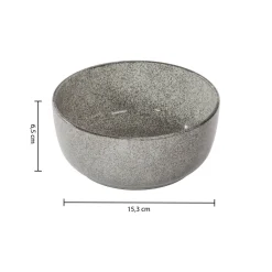 Atmosphera Assiettes Creuses*Coupelle "Terre Inconnue" Noir3