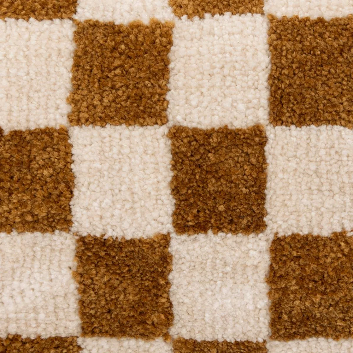Atmosphera Coussins*Coussin damier "Itha" Beige