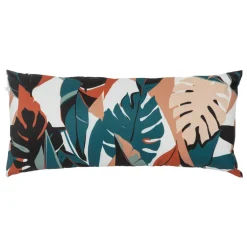 Atmosphera Coussins|Coussins D'Extérieur*Coussin déco d'intérieur et d'extérieur DEYO motif Feuilles Bleu canard Vert