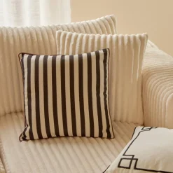 Atmosphera Coussins|Coussins D'Extérieur*Coussin d'extérieur carré THE PALM RESORT Noir & Blanc Bleucanard