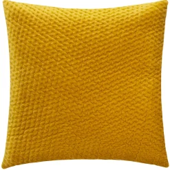 Atmosphera Coussins*Coussin "Dolce", velours Jaune