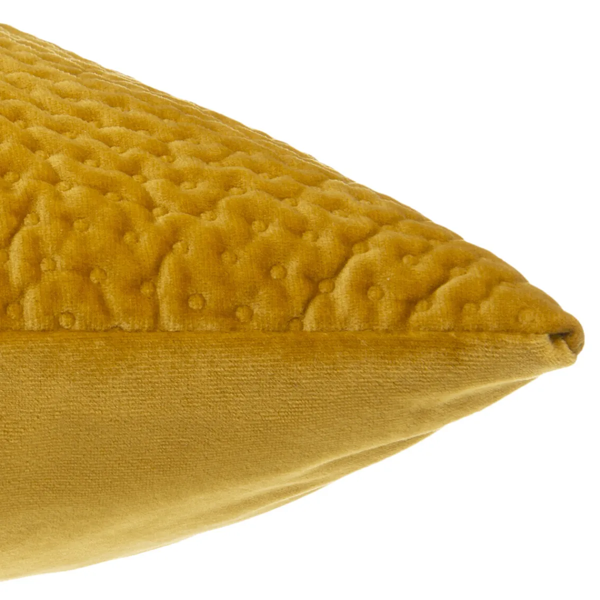 Atmosphera Coussins*Coussin "Dolce", velours Jaune