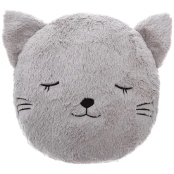 Atmosphera Coussins, Matelas De Sol Enfant*Coussin enfant Chat "Nao" Gris