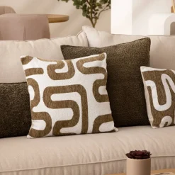 Atmosphera Coussins*Coussin jacquard "Safina" Roseterracotta