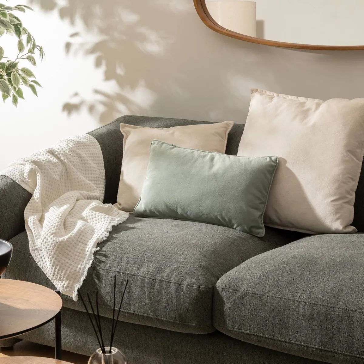 Atmosphera Coussins*Coussin "Lilou" Vertkaki