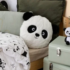 Atmosphera Coussins, Matelas De Sol Enfant*Coussin Panda "Nao" NoiretBlanc