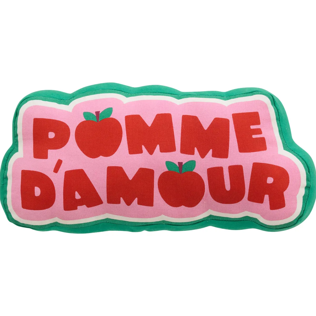 Atmosphera Coussins, Matelas De Sol Enfant*Coussin "Pomme d'amour" 20x44 cm Multicolore