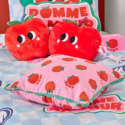 Atmosphera Coussins, Matelas De Sol Enfant*Coussin tufté "Pomme d'amour" 40x40 cm Multicolore