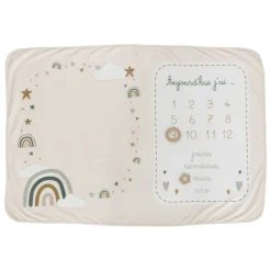 Atmosphera Accessoires Bébé*Couverture étape bébé "Eloic" Beige