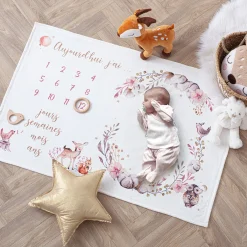 Atmosphera Accessoires Bébé*Couverture étape bébé "Nature" Rose