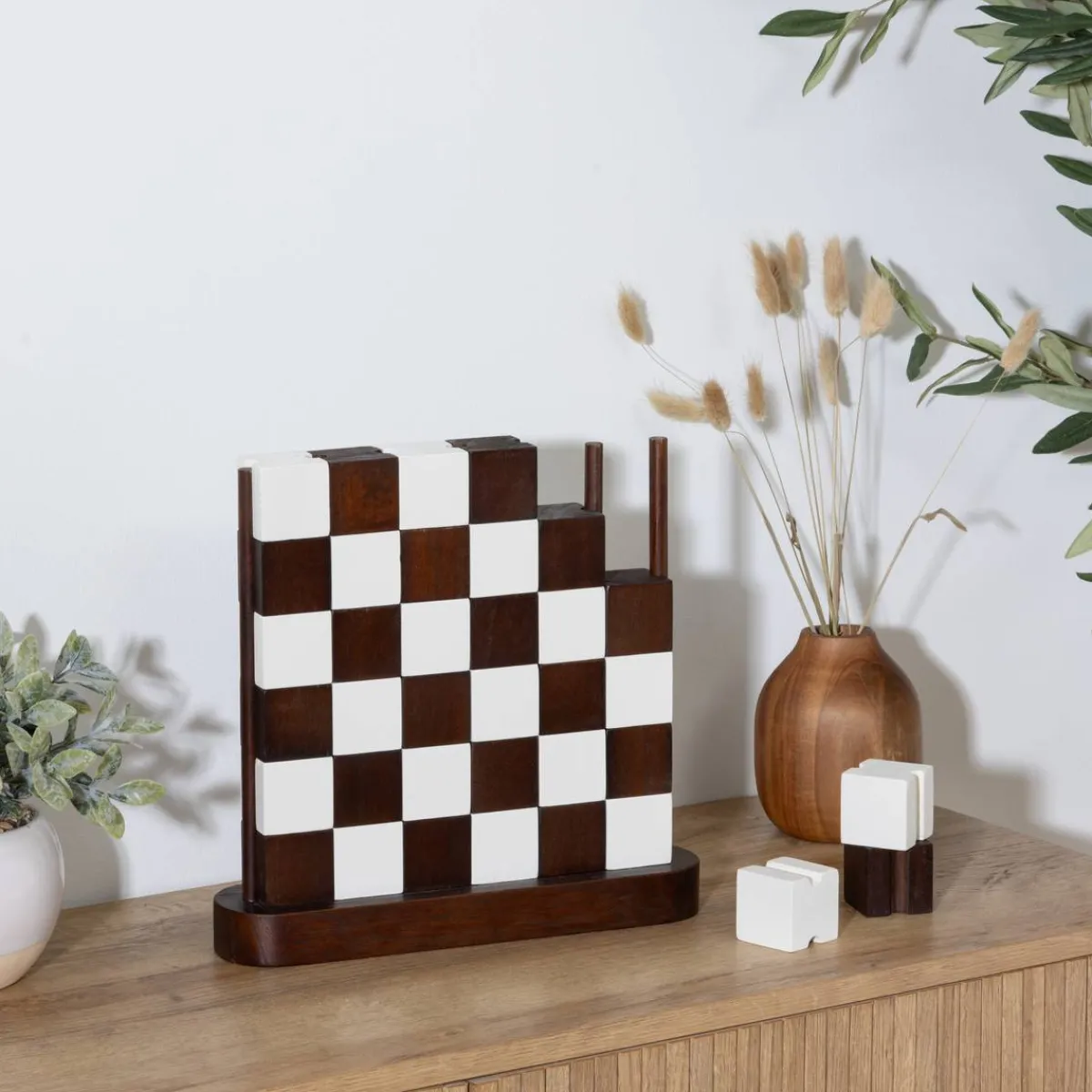 Atmosphera Jeux De Société*Damier "Twis" Multicolore