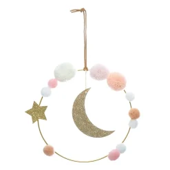 Atmosphera Décorations Murales*Déco murale enfant "Lune" Multicolore