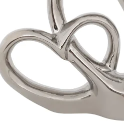 Atmosphera Objets À Poser*Déco à poser double coeur "Safina" Blanc
