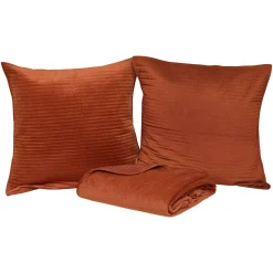 Atmosphera Couvre-Lits, Édredons*Dessus de lit et 2 taies d'oreiller "Lilou" Beige