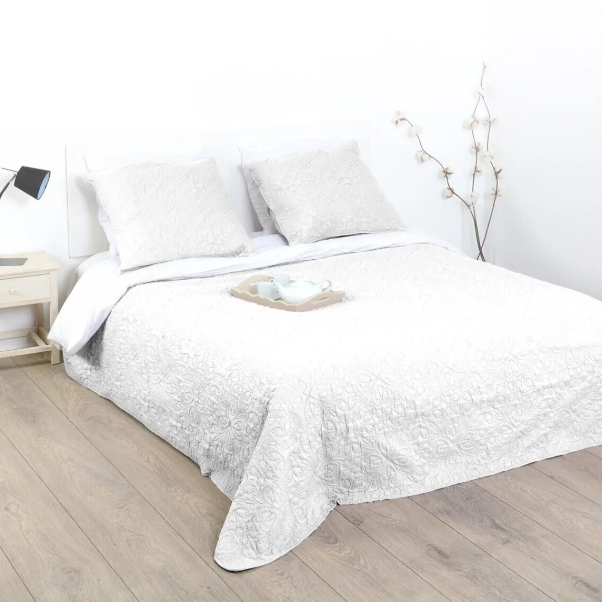 Atmosphera Couvre-Lits, Édredons*Dessus de lit, 2 taies "Arabesque" Multicolore