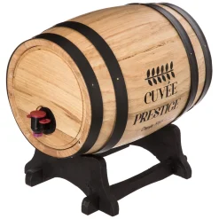 Atmosphera Accessoires Vin Et Cocktail*Distributeur de vin tonneau "Tonneau" Noir