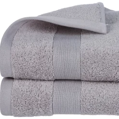Atmosphera Serviettes De Toilette*Drap de douche "Essentiel" Grisardoise