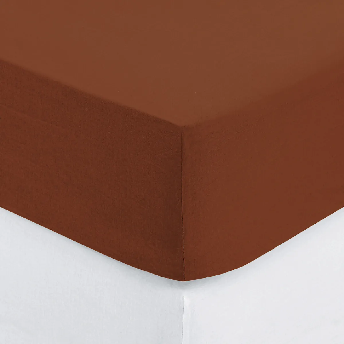 Atmosphera Draps-Housses*Drap-housse, coton Jaunemoutarde
