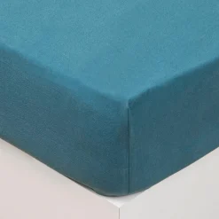 Atmosphera Draps-Housses*Drap-housse, coton lavé Vert