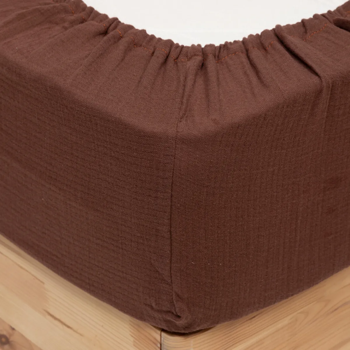 Atmosphera Draps-Housses*Drap-housse "Flora" Bleucanard