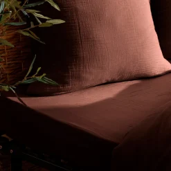 Atmosphera Draps-Housses*Drap-housse "Flora" Bleucanard