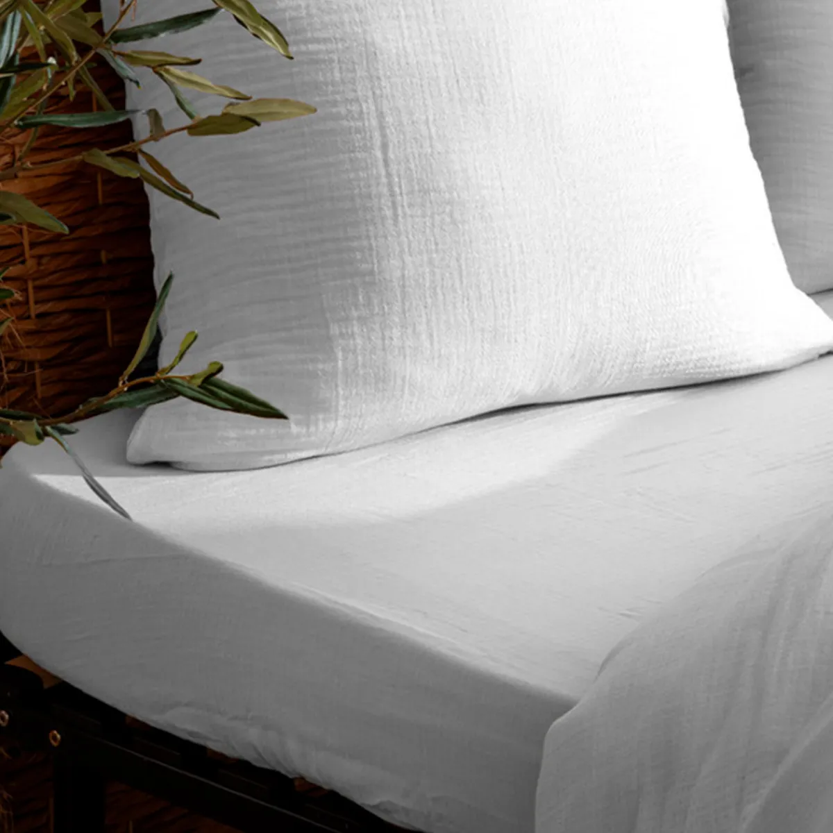 Atmosphera Draps-Housses*Drap-housse "Flora" Roseterracotta
