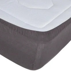 Atmosphera Draps-Housses*Drap-housse "Linah", lin lavé Bleuencre