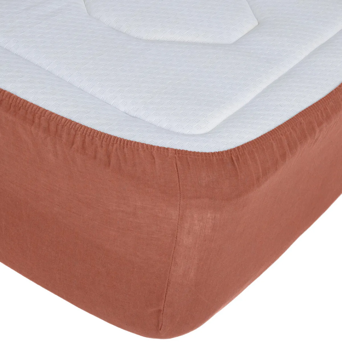 Atmosphera Draps-Housses*Drap-housse "Linah", lin lavé Gris