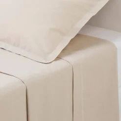 Atmosphera Draps*Drap plat en coton Blanc