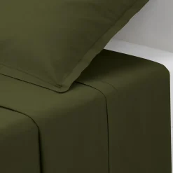 Atmosphera Draps*Drap plat en coton Jaunecumin