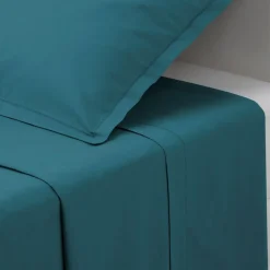 Atmosphera Draps*Drap plat en coton Bleuorage
