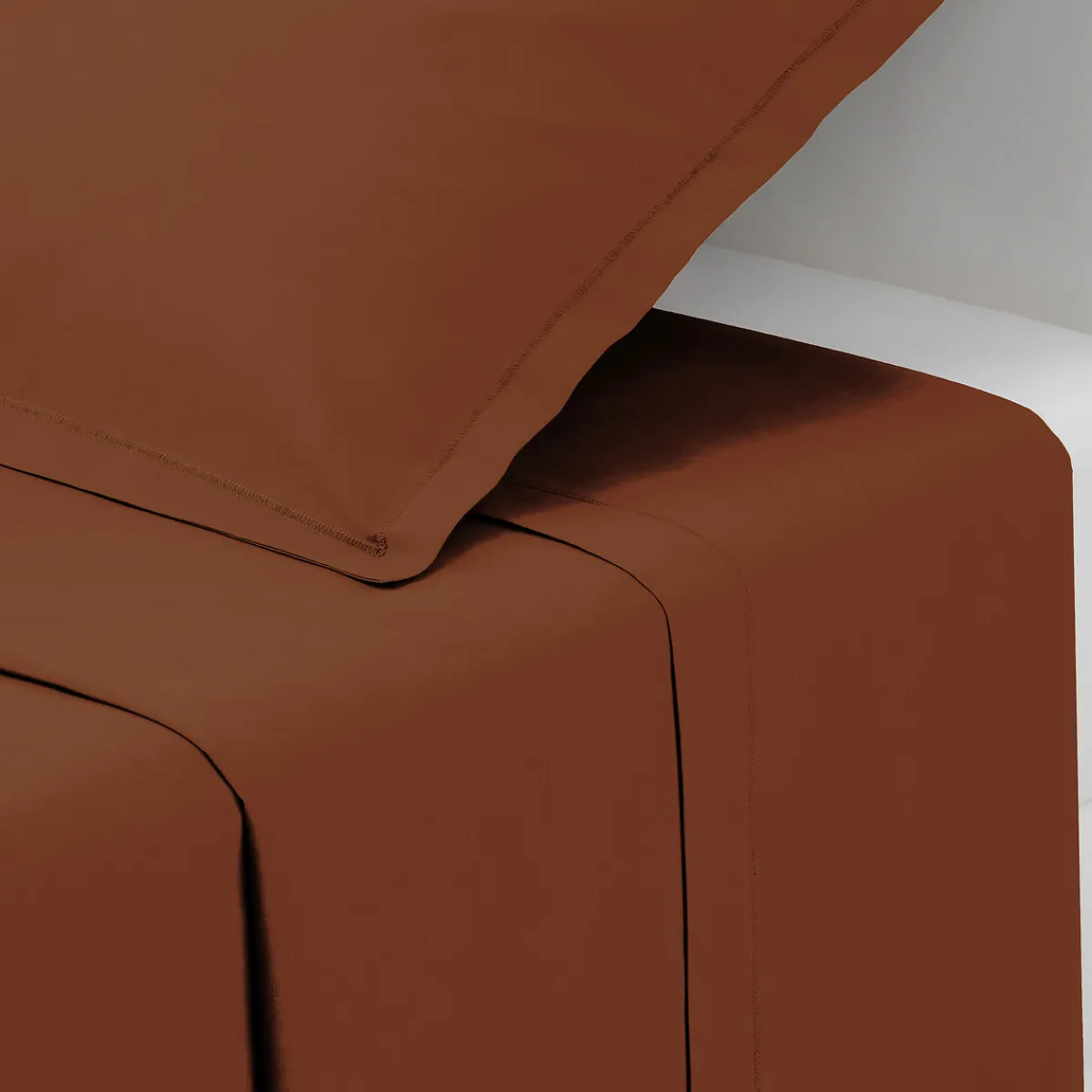 Atmosphera Draps*Drap plat en coton Bleuégéen