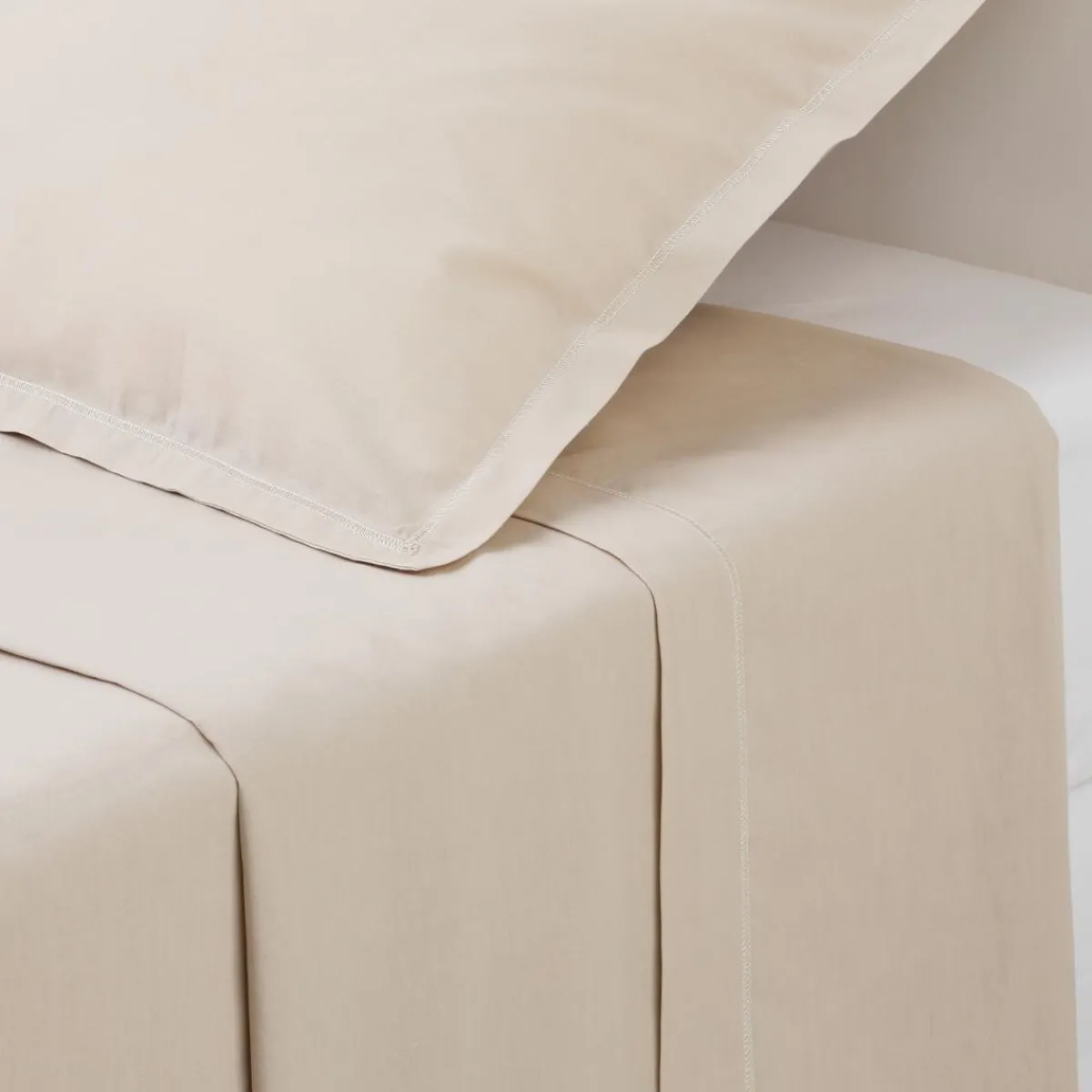 Atmosphera Draps*Drap plat en coton Jaunecumin