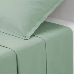 Atmosphera Draps*Drap plat en coton Vertcéladon