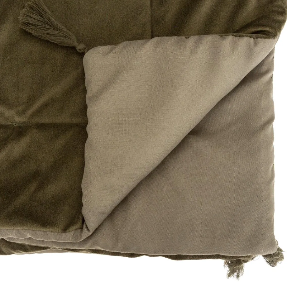 Atmosphera Couvre-Lits, Édredons*Édredon "Sonia", velours Gris