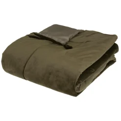 Atmosphera Couvre-Lits, Édredons*Édredon "Sonia", velours Gris