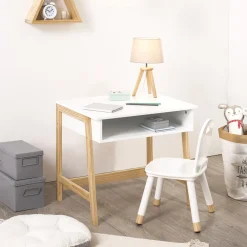 Atmosphera Tables|Bureaux*Ensemble bureau + chaise enfant "Douceur" Boisnaturel