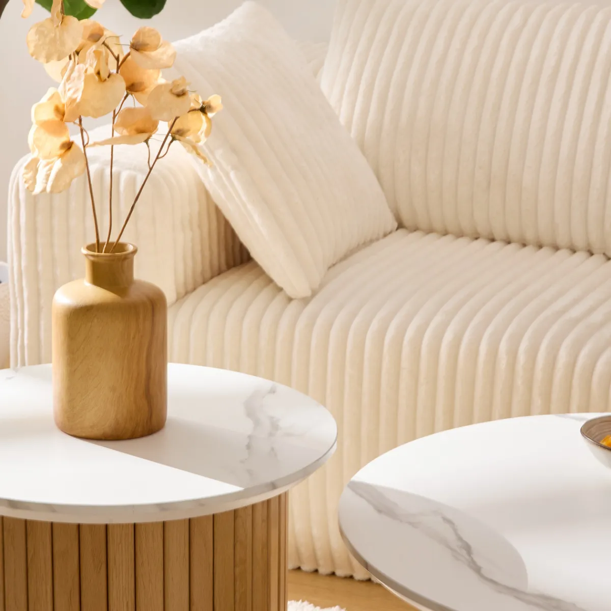 Atmosphera Tables Basses*Ensemble table basse et table d'appoint "Homelya" Doré