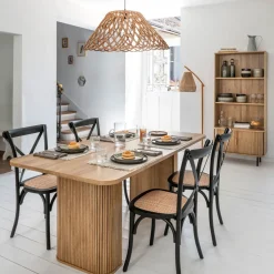 Atmosphera Tables À Manger|Tables À Manger*Ensemble table à manger "Colva" + 4 chaises "Isak" Beige