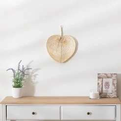 Atmosphera Décoration En Bois*Eventail "Folk "Daniella" Marron
