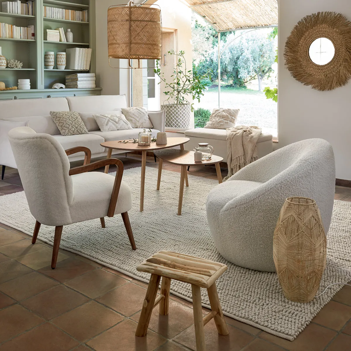 Atmosphera Fauteuils|Voir Tout *Fauteuil "Chiara" Blanc